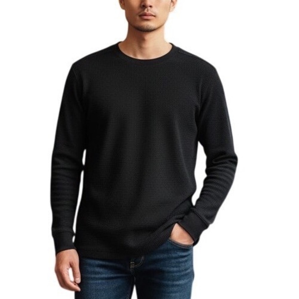 Theory Waffle Knit Thermal Shirt Large